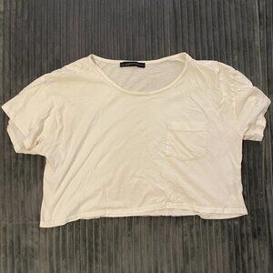 Signature 8 White Cropped T-Shirt M/L